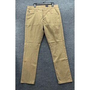 AG Adriano Goldschmied Everett Slim Straight Twill Pants Tan Men 35x32
